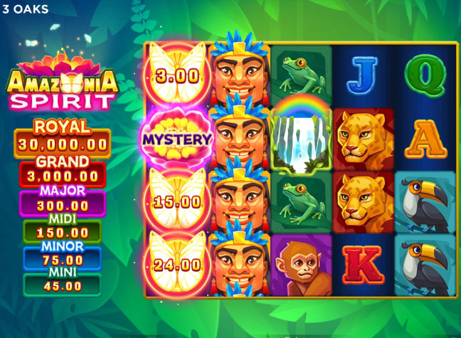 Игровой автомат Amazonia Spirit провайдера 3 Oaks Gaming